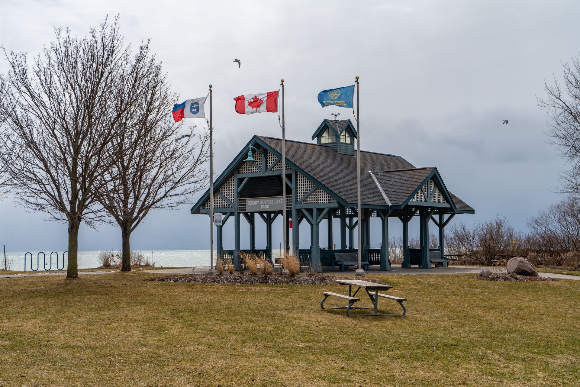 Rotary Sunrise Lake Park Gazebo, Ontario, Canada