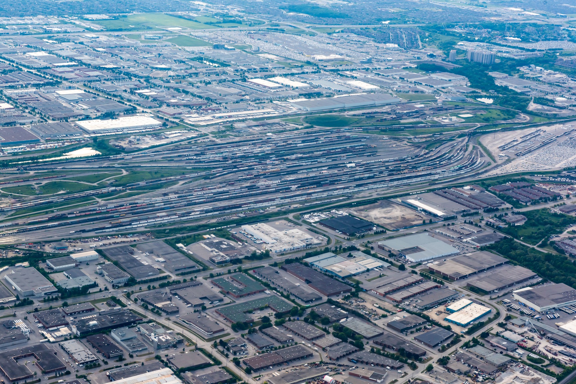 Aerial Vaughan Scenes on GTA of Ontario, Canada.