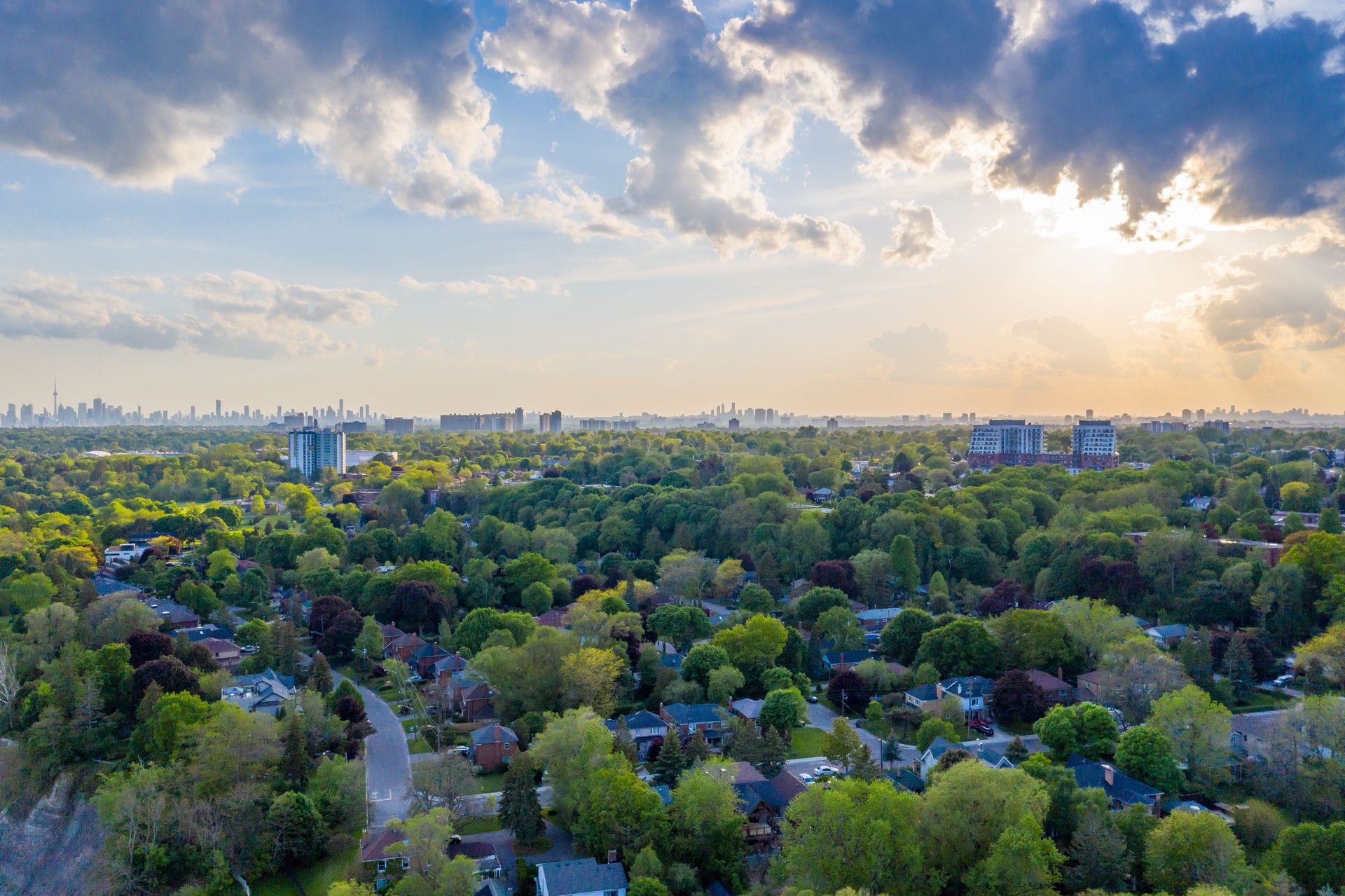Aerial Bluffers Park - Cliff Park view,  Scarborough, Canada